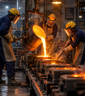 Industrial casting facilities